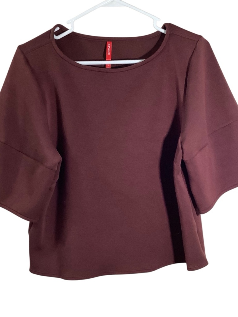SPANX Women's Airessentials Desk To Dinner Cropped Top with Short Bell Sleeves